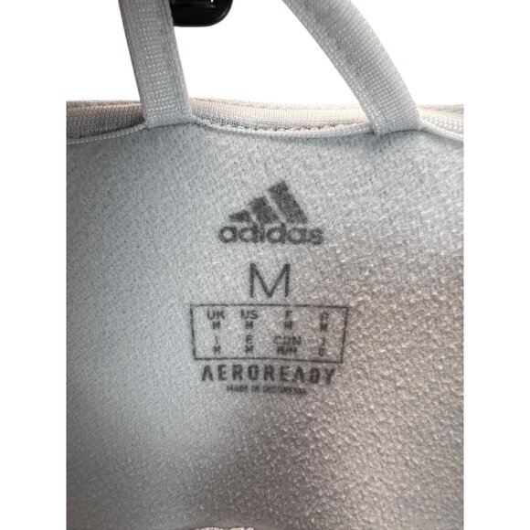 Adidas AEROREADY Mens Camouflage Full-Zip Hoodie M Gray White Activewear Gym - Picture 2 of 14